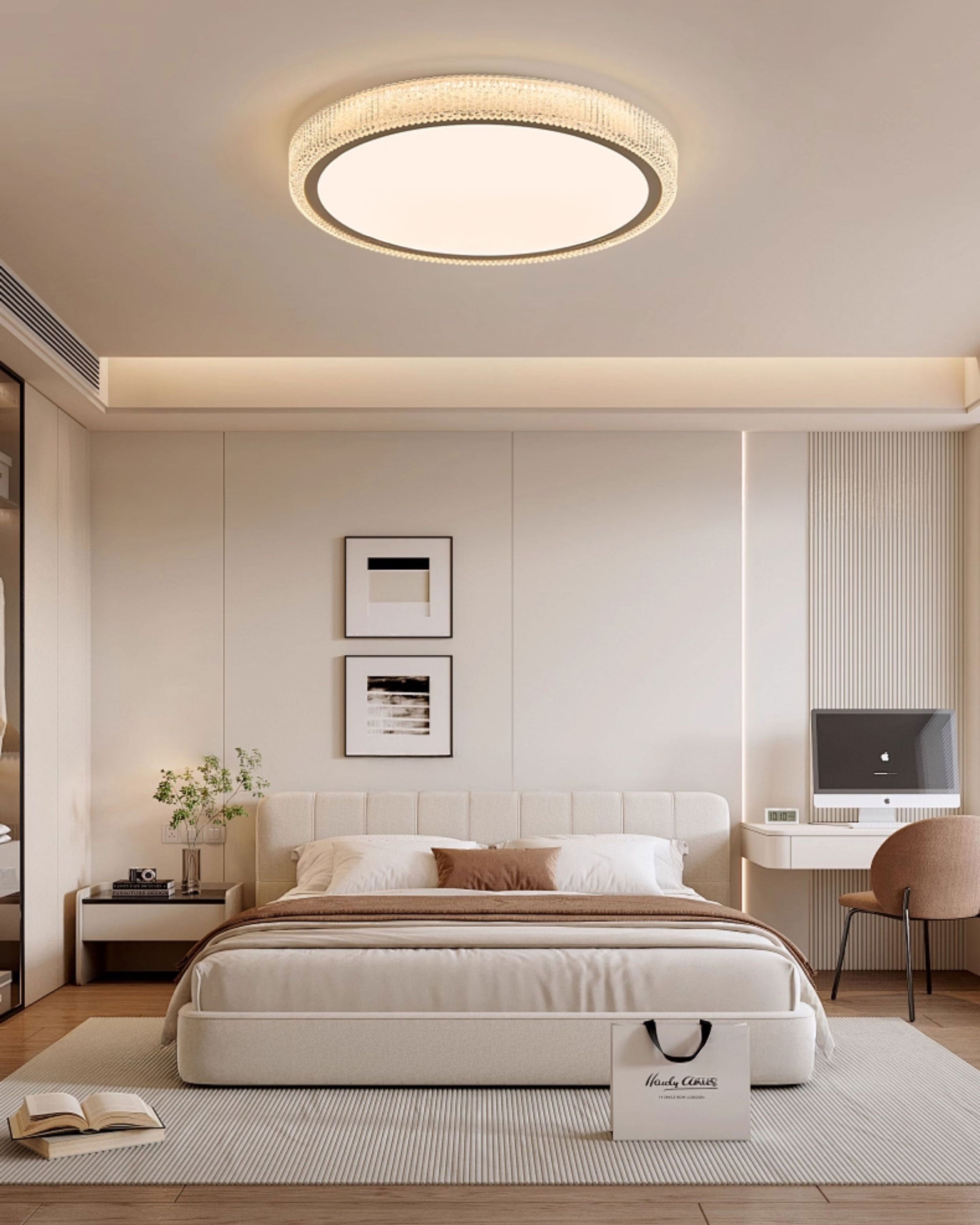 WOMO Luxury Round Flush Mount Ceiling Light-WM1236