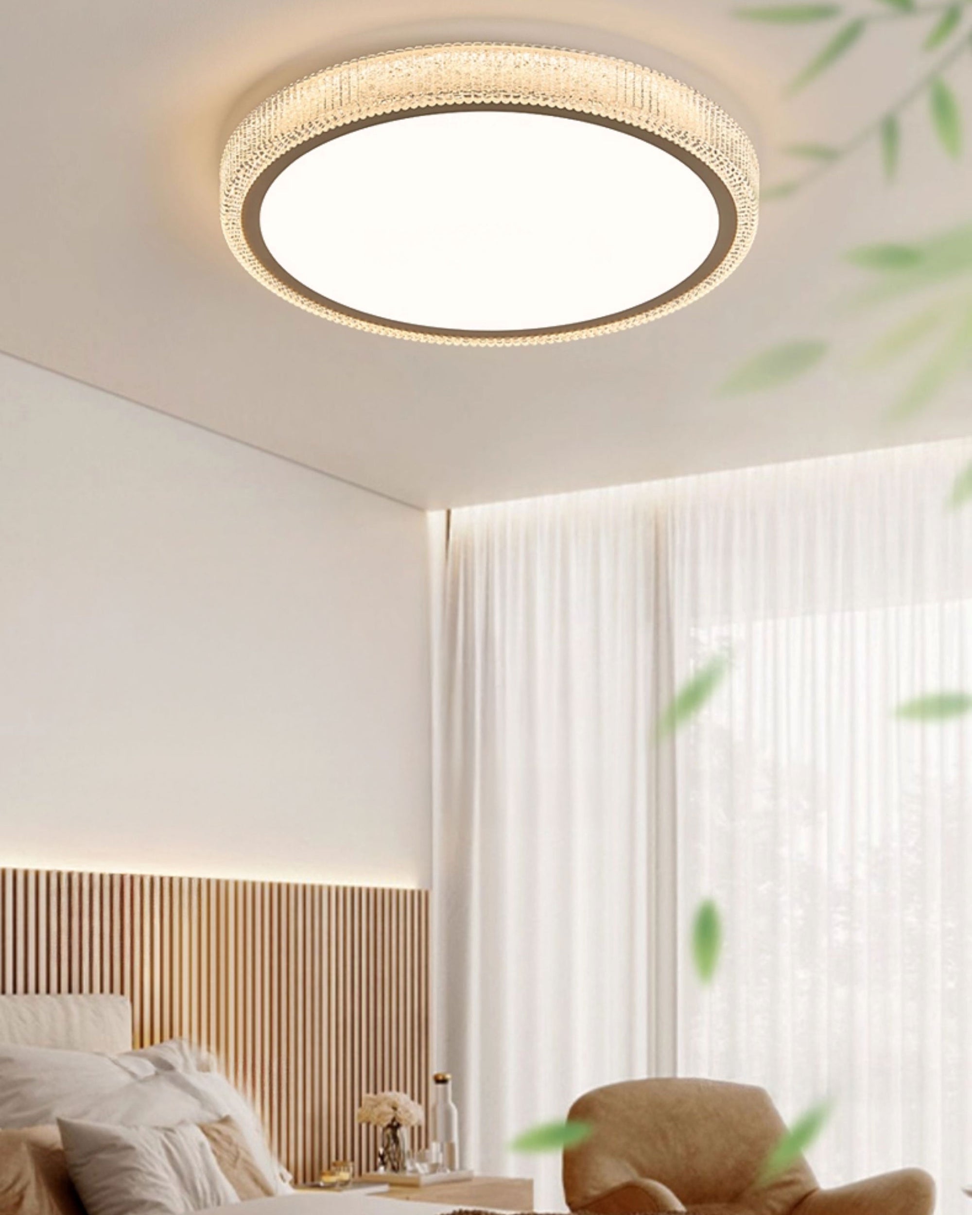 WOMO Luxury Round Flush Mount Ceiling Light-WM1236