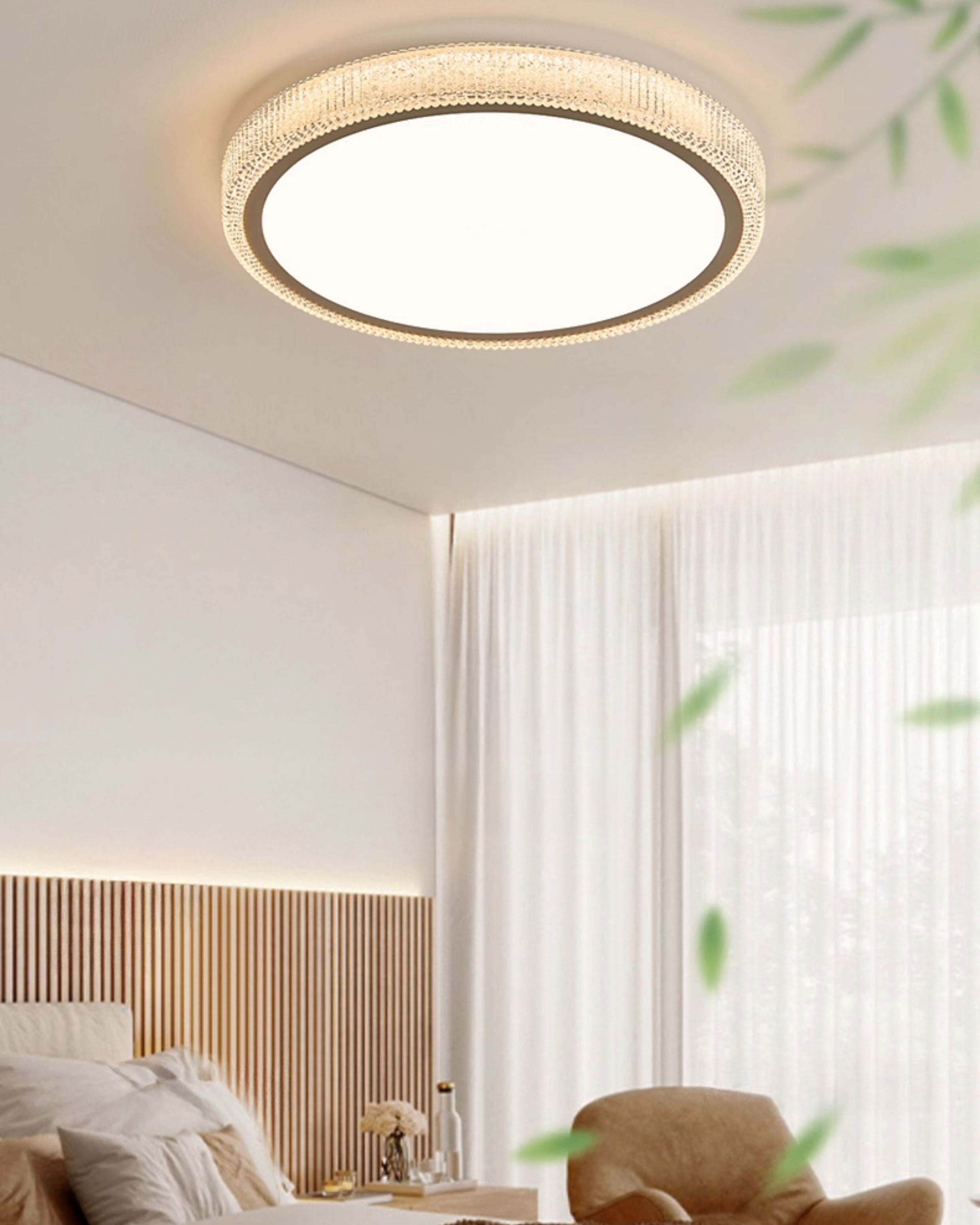 WOMO Luxury Round Flush Mount Ceiling Light-WM1236
