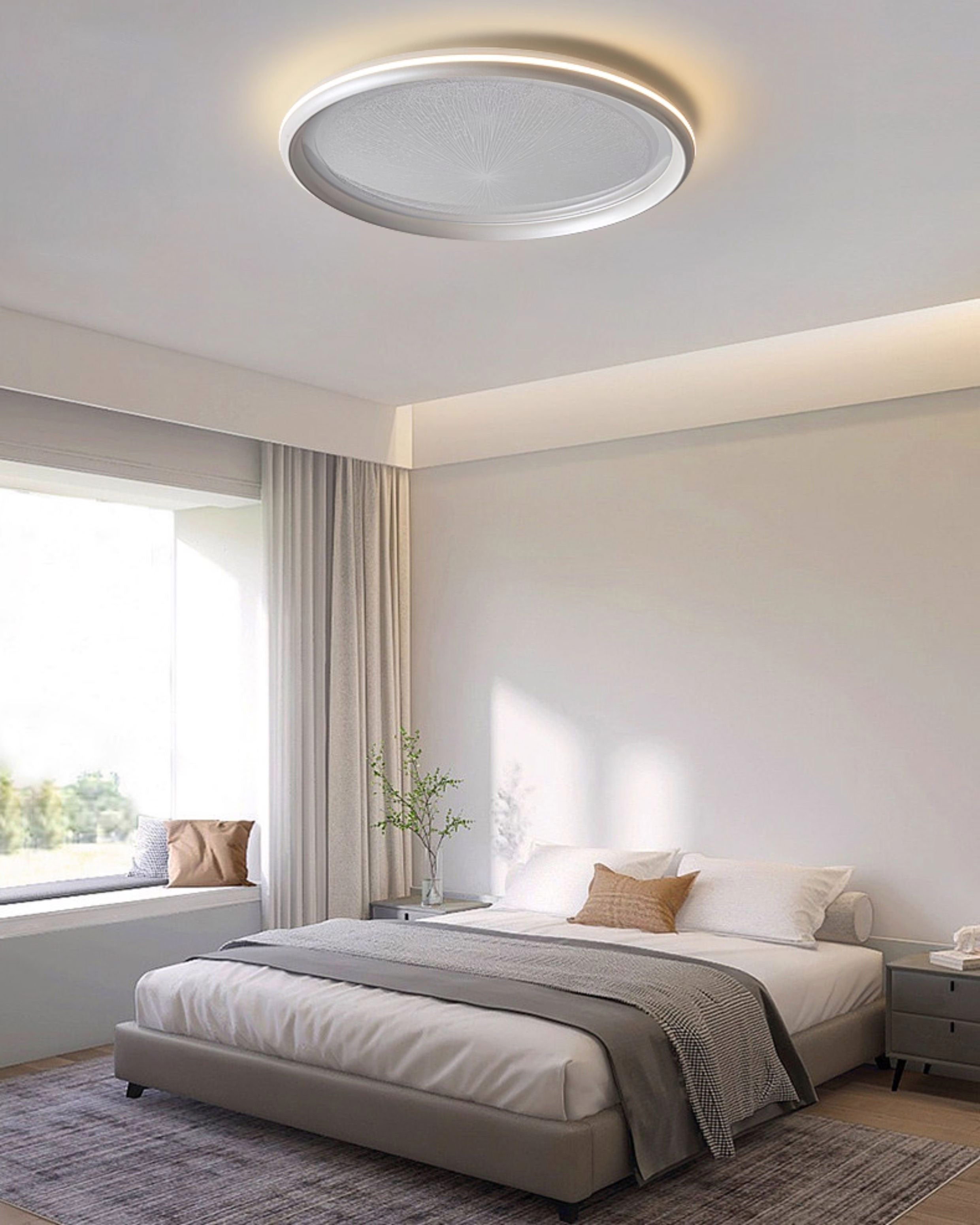 WOMO Low Profile Round Flush Mount Ceiling Light-WM1237