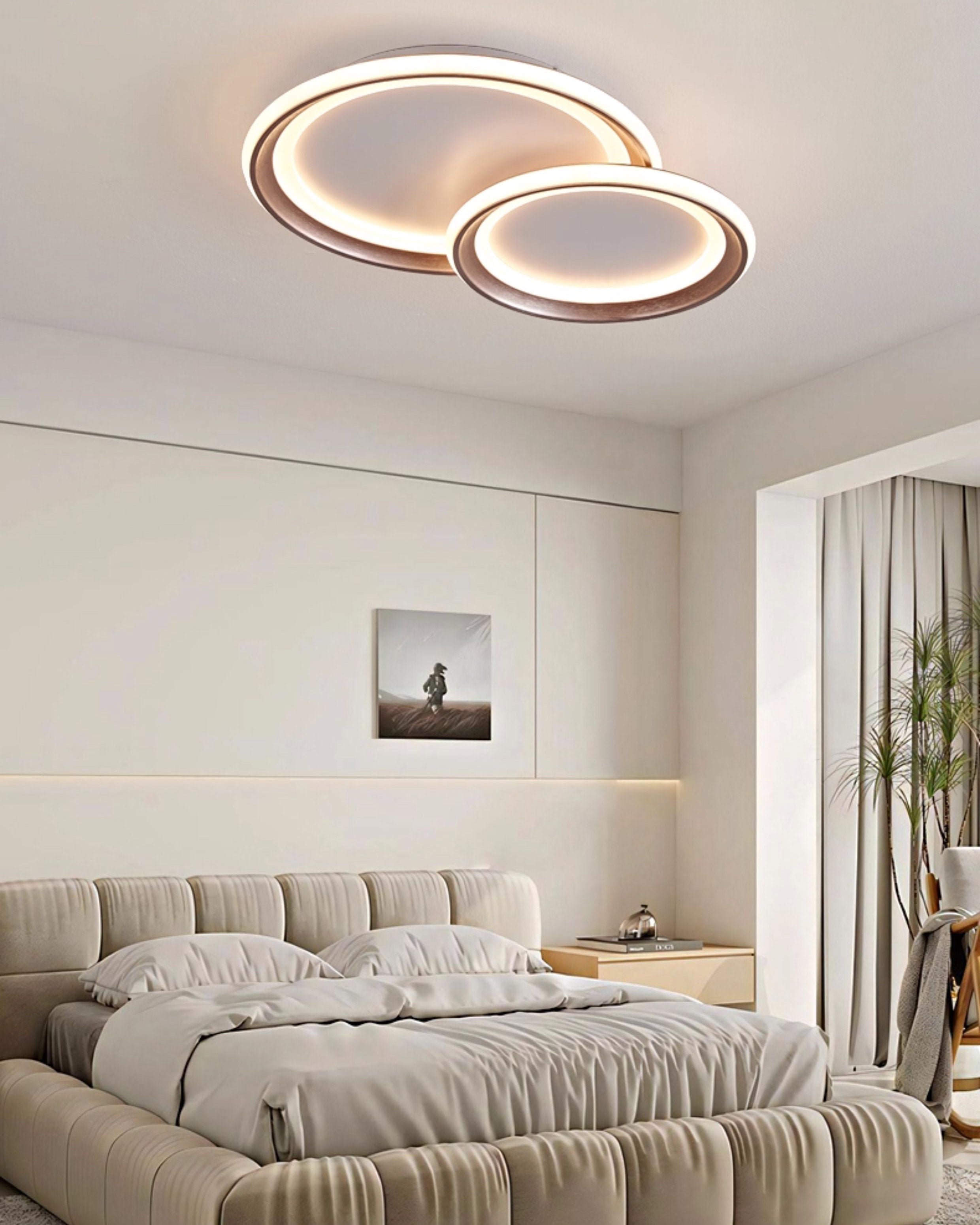 WOMO Circular LED Semi Flush Mount Ceiling Light-WM1238