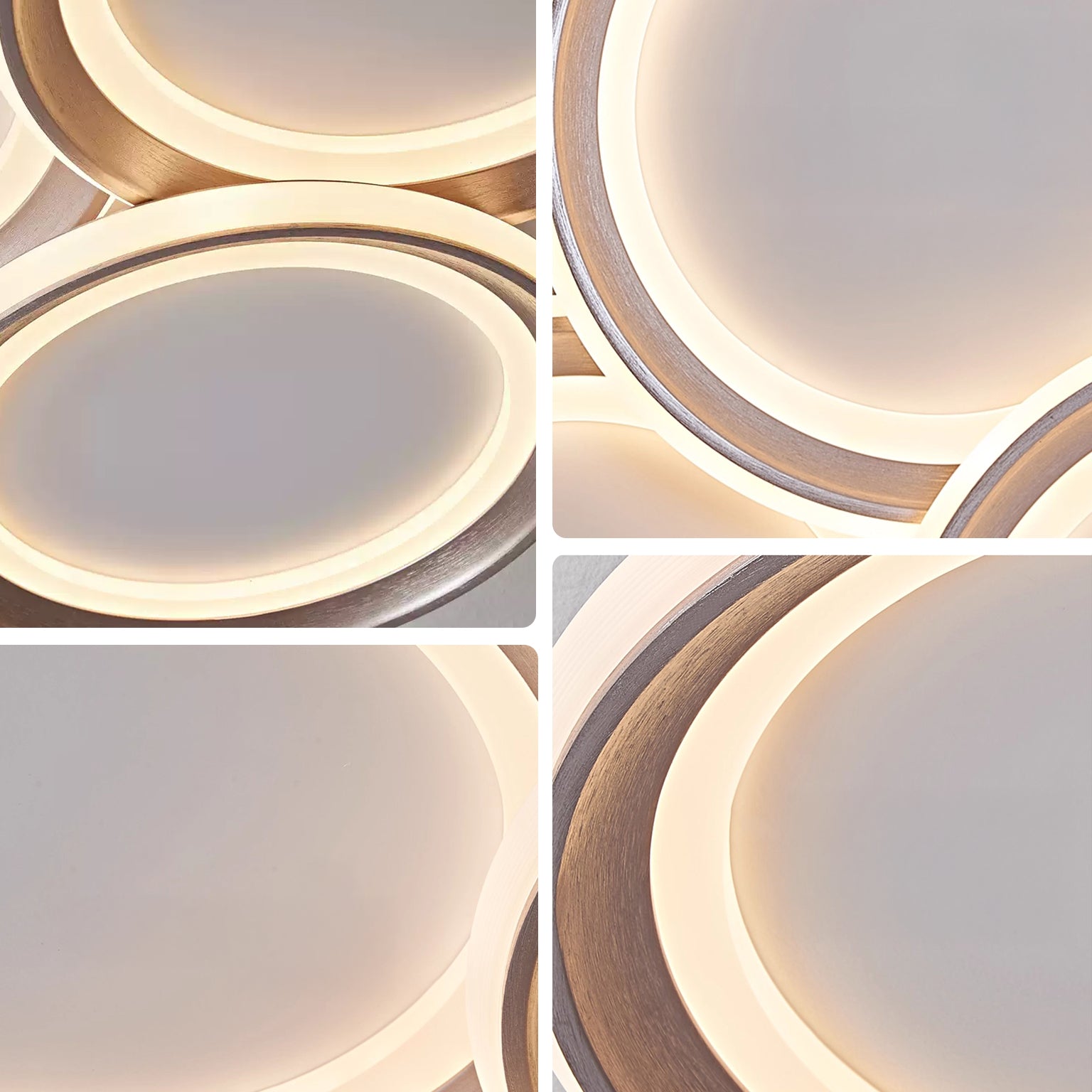 WOMO Circular LED Semi Flush Mount Ceiling Light-WM1238