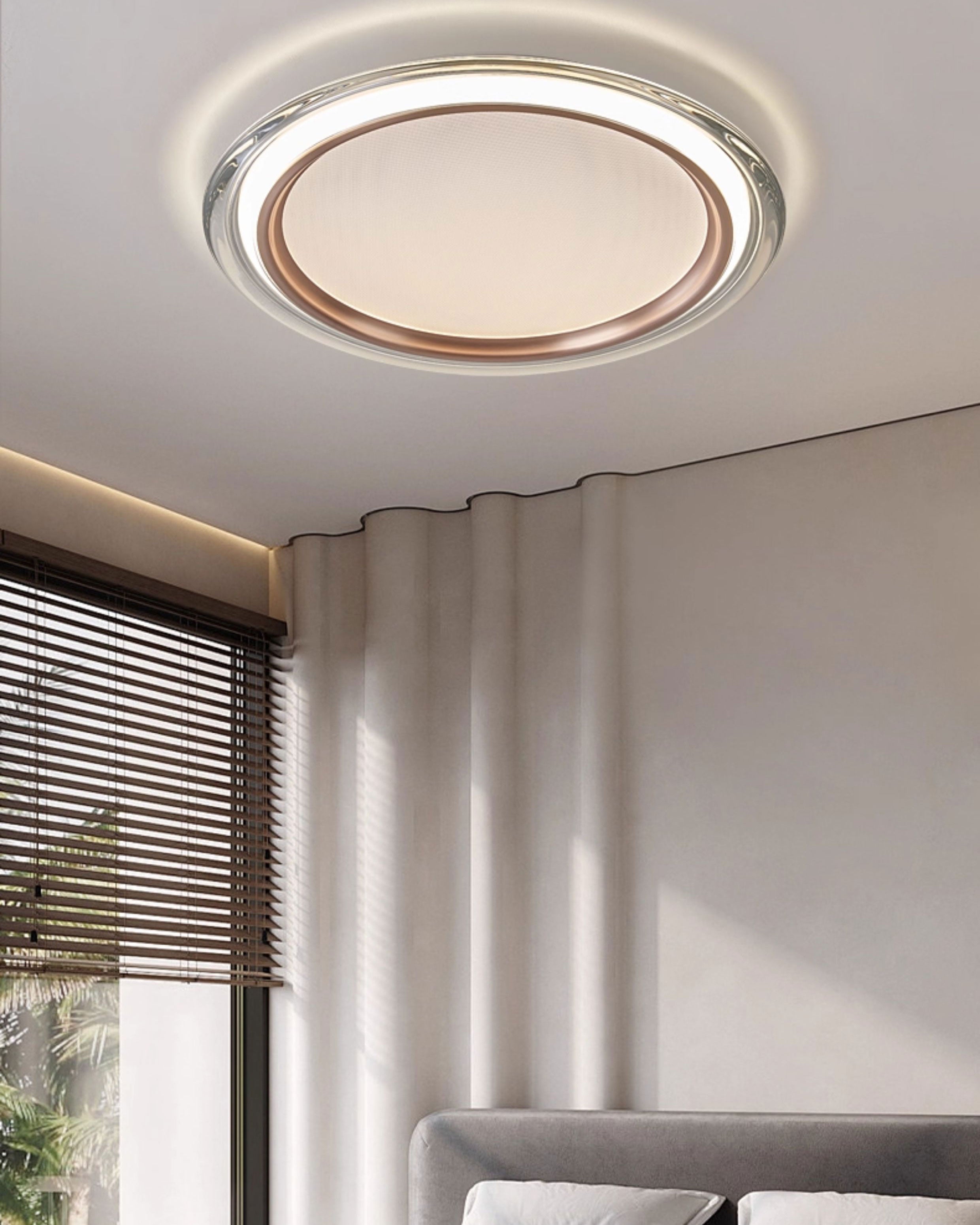 WOMO Round Flat Flush Mount Ceiling Light-WM1239