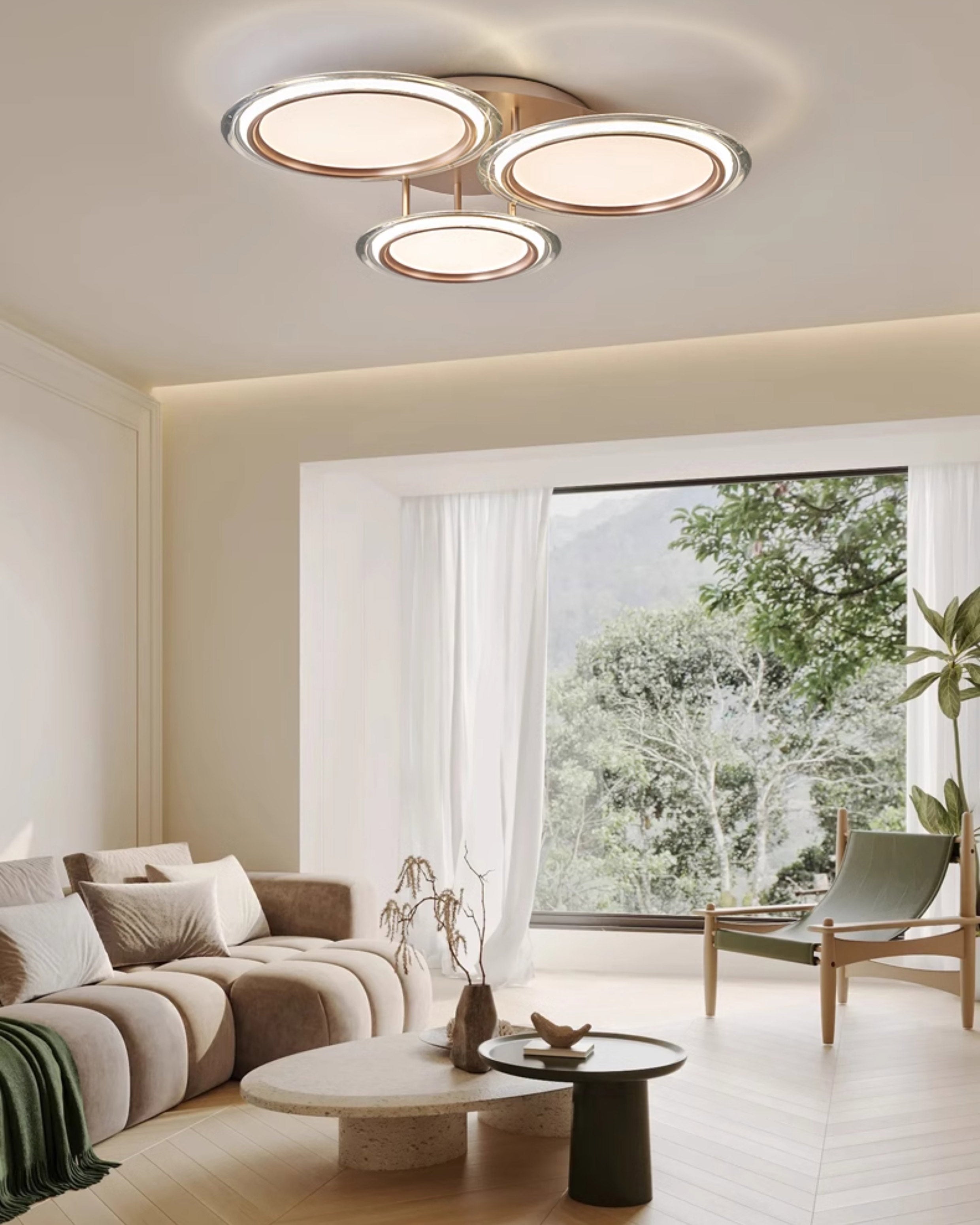 WOMO Circular Flush Mount Ceiling Light-WM1240