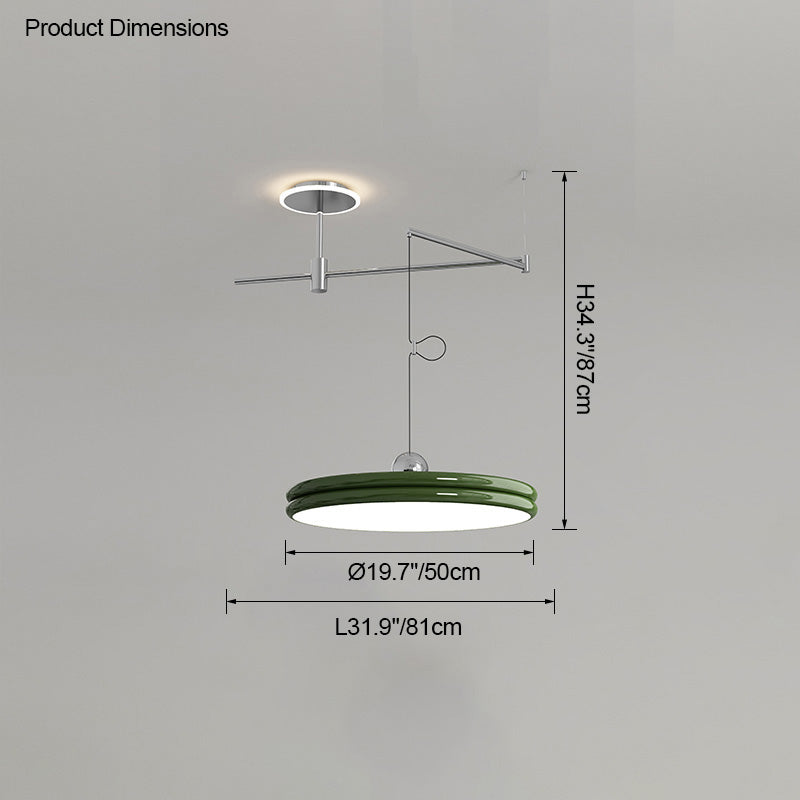 WOMO Disc Offset Pendant Light-WM2251