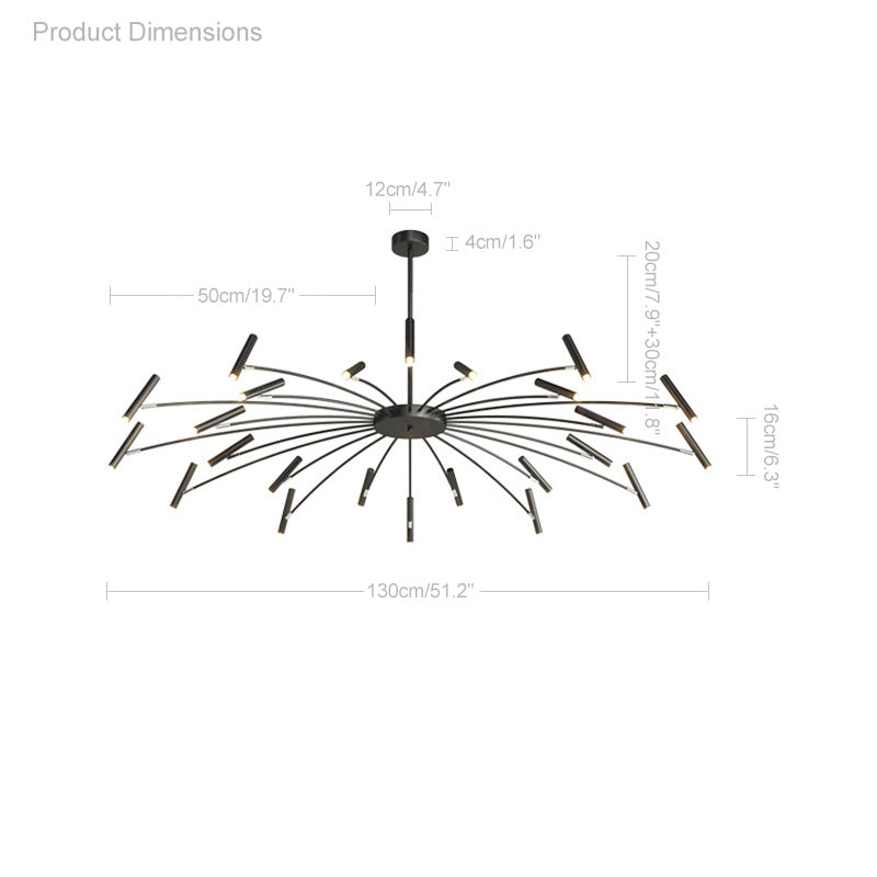 WOMO Adjustable Candelabra Chandelier-WM2038