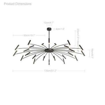 WOMO Adjustable Candelabra Chandelier-WM2038