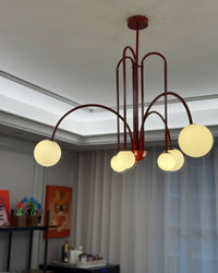 WOMO Glass Globe Arm Chandelier-WM2522