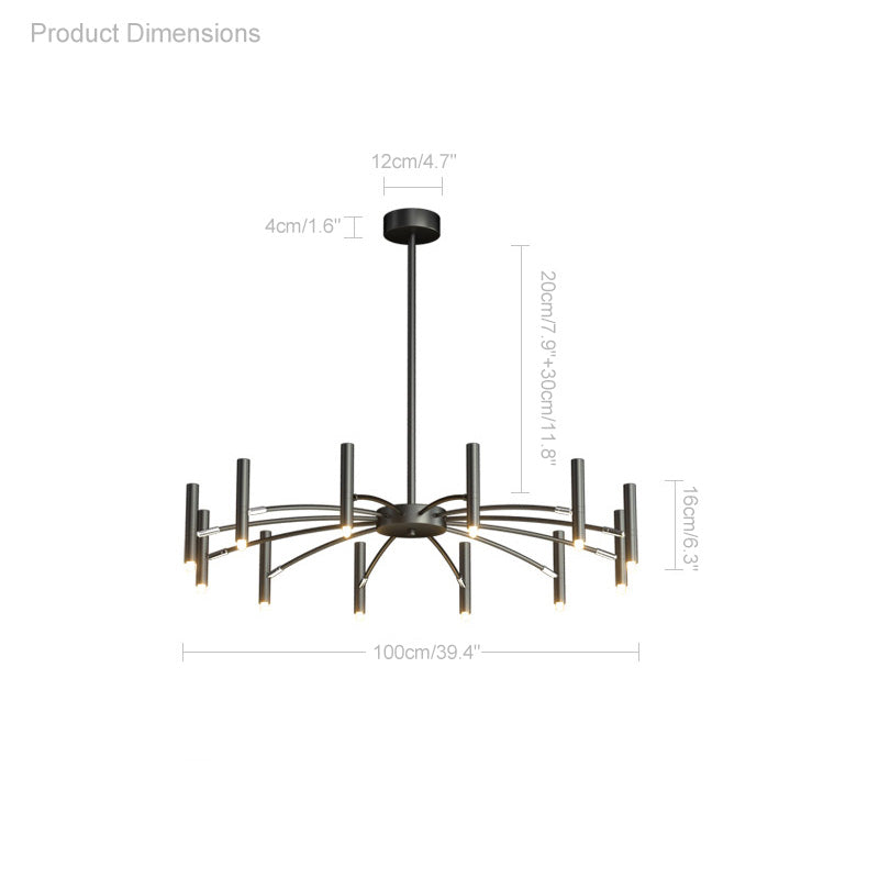 WOMO Adjustable Candelabra Chandelier-WM2038