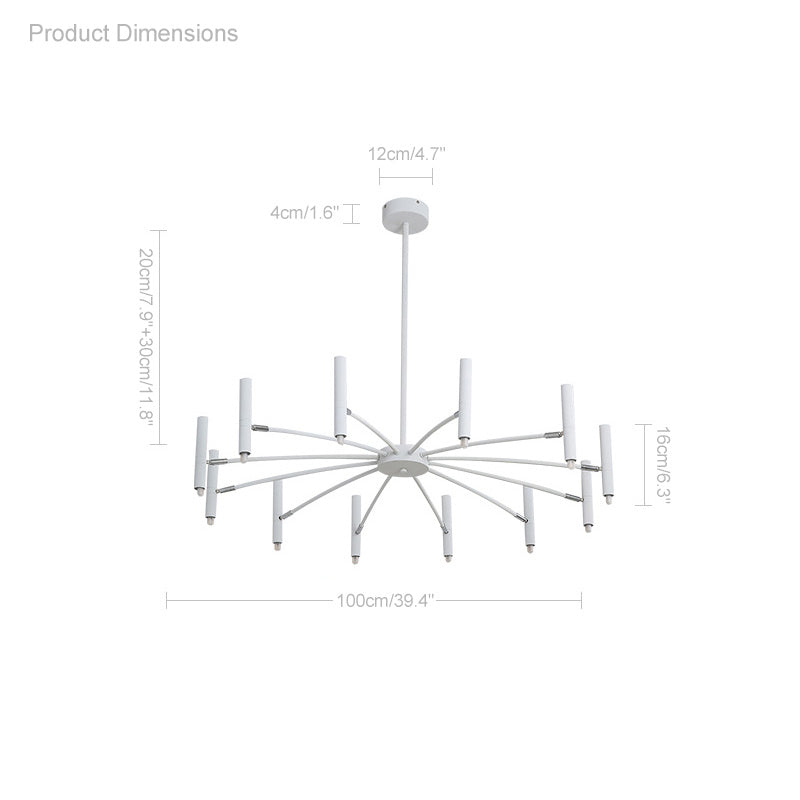 WOMO Adjustable Candelabra Chandelier-WM2038