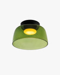WOMO Colorful Glass Round Flush Mount Ceiling Light-WM1332