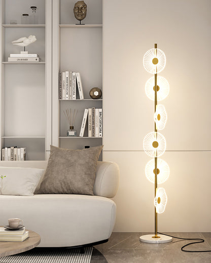 WOMO Multi-light Dimmable Floor Lamp with Remote-WM7075