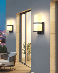 WOMO Outdoor Craftsman Glass Wall Sconce-WM9067