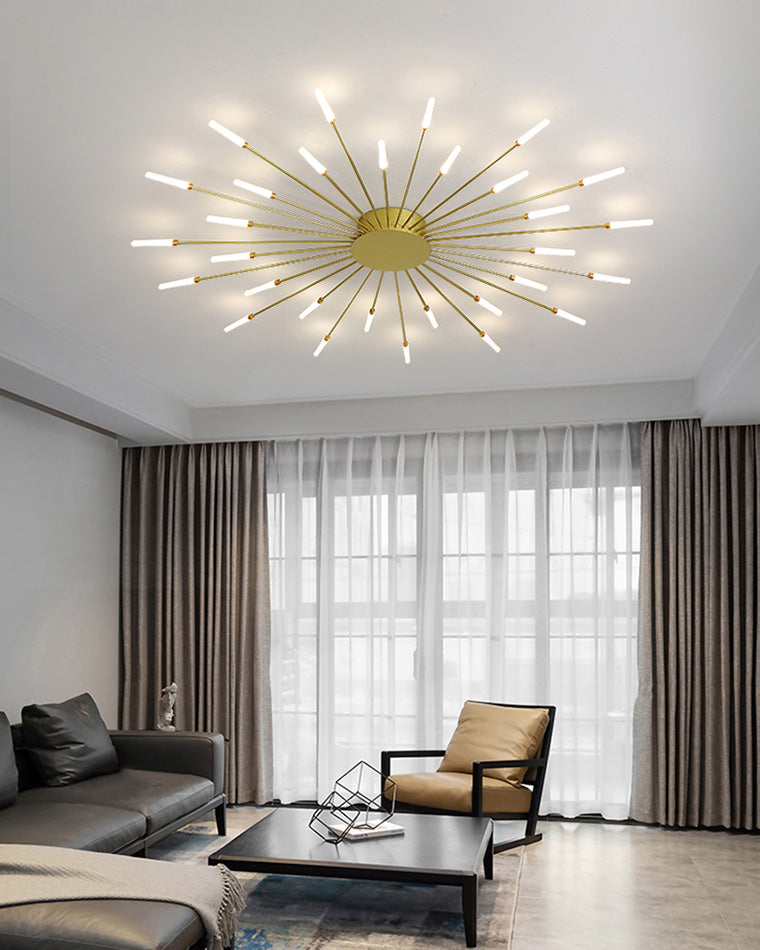 WOMO Firework Starburst Flush Mount Ceiling Light-WM1000