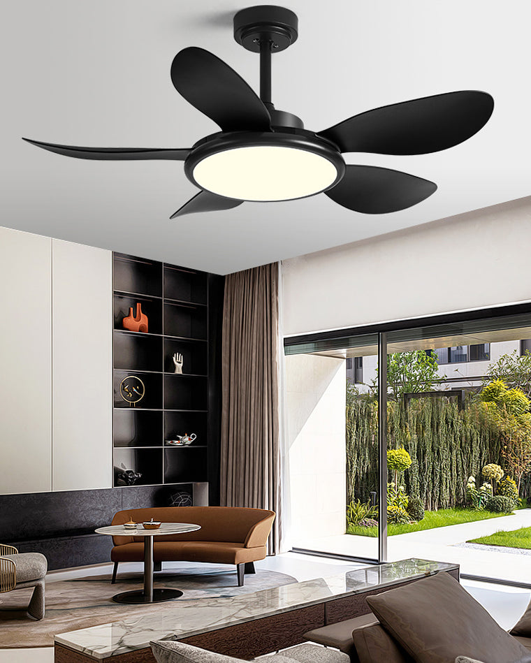 WOMO 5 Wood Blade Ceiling Fan Lamp-WM5003