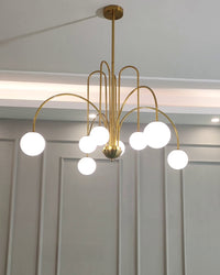 WOMO Glass Globe Arm Chandelier-WM2522
