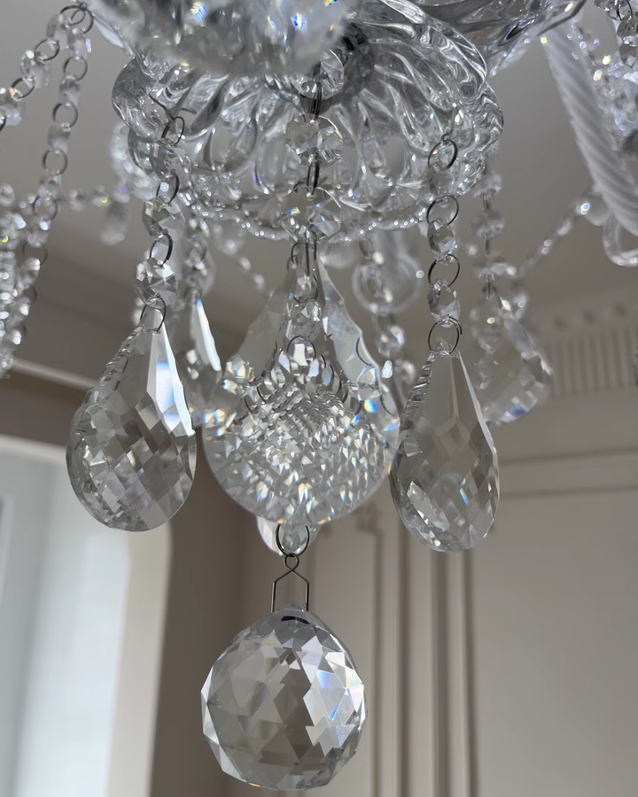 WOMO Victorian Crystal Prism Chandelier-WM2340