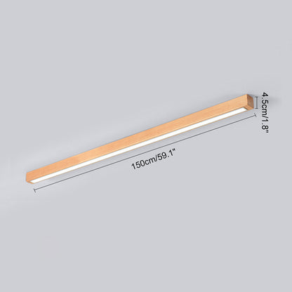 WOMO Long Linear Wood Ceiling Light-WM1012