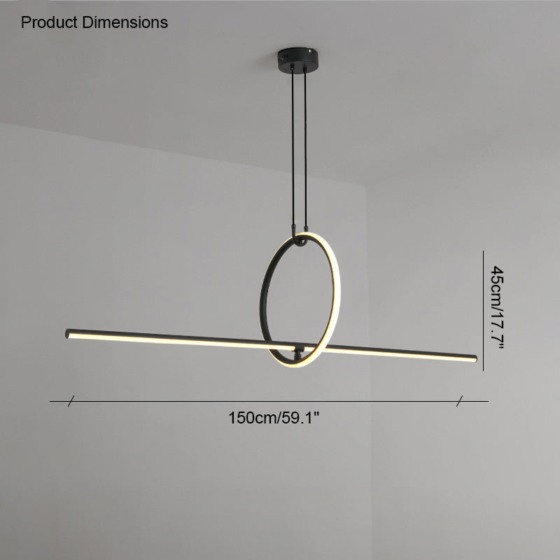 WOMO Circle Linear Pendant Light-WM2122