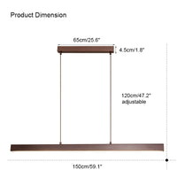 WOMO Minimalist Linear Kitchen Pendant Light-WM2002