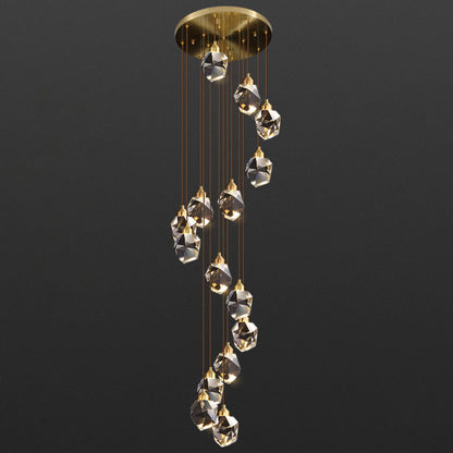 WOMO Rock Crystal Rain Chandelier-WM2189