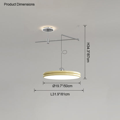 WOMO Disc Offset Pendant Light-WM2251