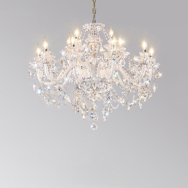 WOMO Victorian Crystal Prism Chandelier-WM2340