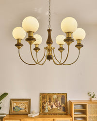 WOMO Swoop Arm Globe Chandelier-WM2378