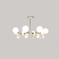 WOMO Space Age Glass Globe Chandelier-WM2290