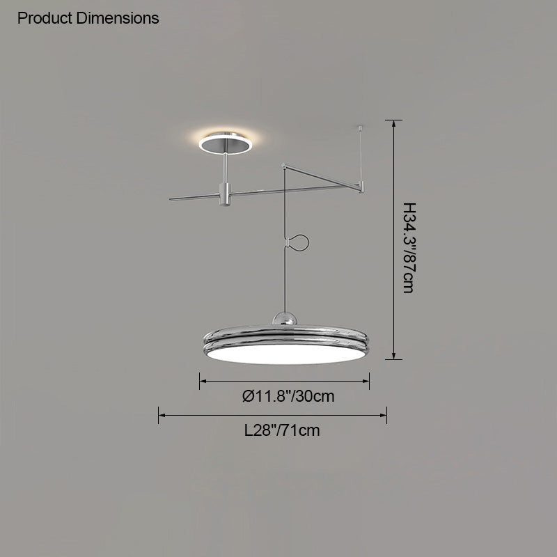 WOMO Disc Offset Pendant Light-WM2251