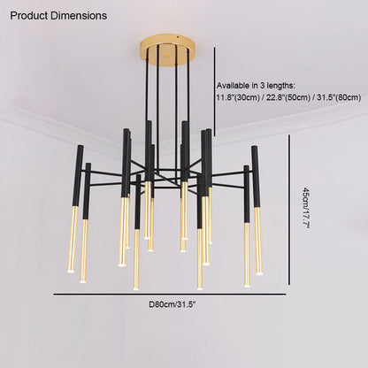 WOMO Tube Metal Chandelier-WM2083