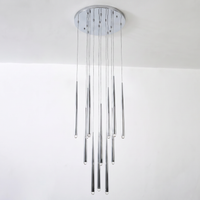 WOMO Pin Cascading Round Chandelier - Aquitaine