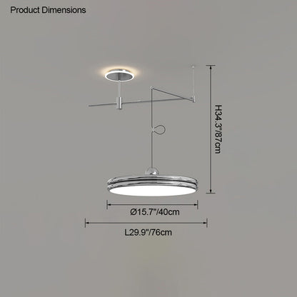 WOMO Disc Offset Pendant Light-WM2251