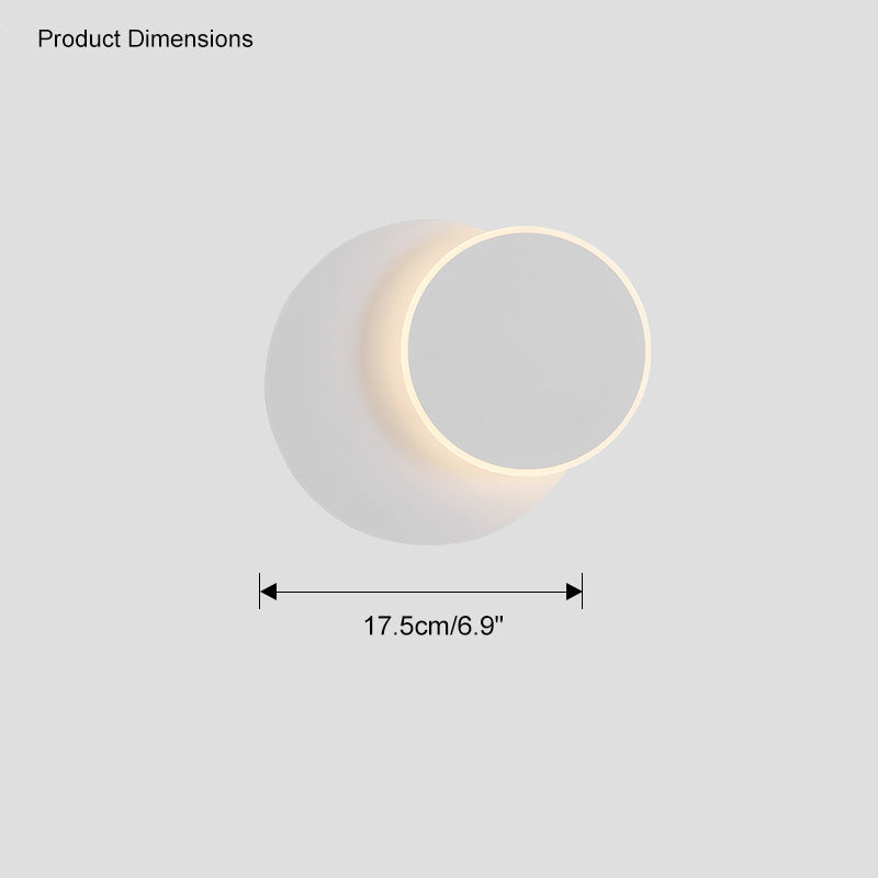 WOMO Eclipses Round Wall Sconce-WM6010