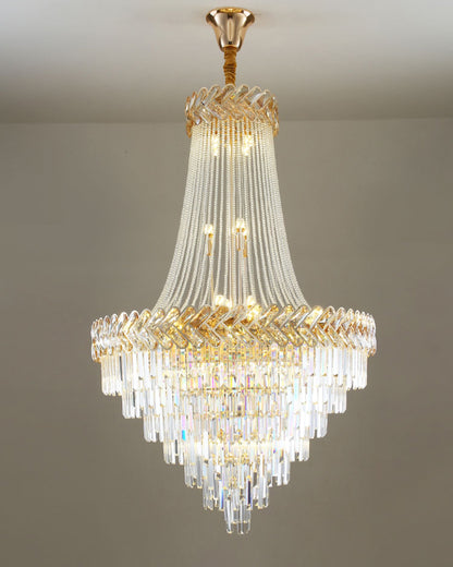 WOMO Tiered Crystal Chandelier-WM2381