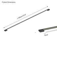 WOMO Long Linear Stairwell Wall Sconce-WM6018