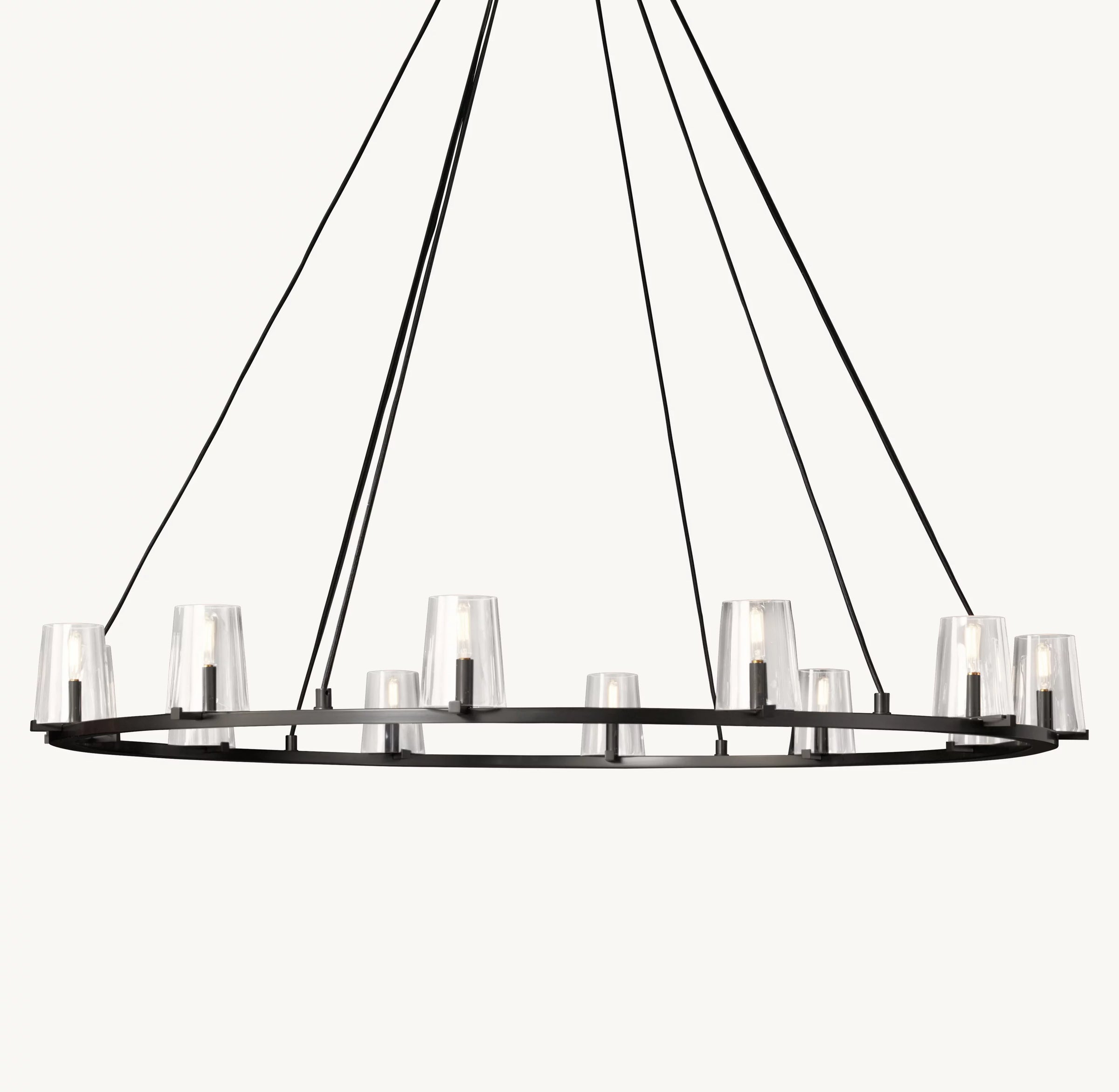 WOMO Hurricane Candle Ring Chandelier - Pauillac