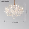 WOMO Victorian Crystal Prism Chandelier-WM2340 thumbnail