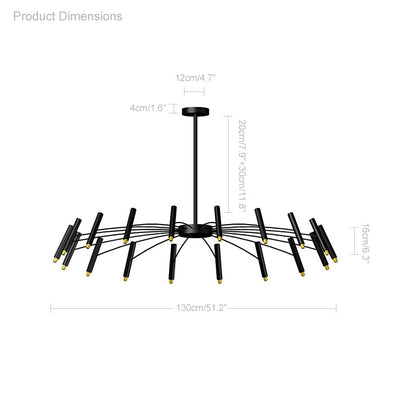 WOMO Adjustable Candelabra Chandelier-WM2038