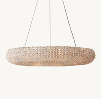WOMO Crystal Bead Round Chandelier - Halo