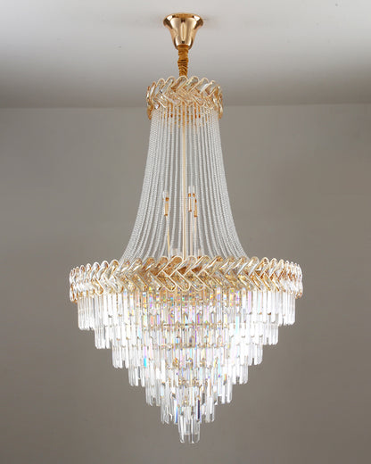 WOMO Tiered Crystal Chandelier-WM2381