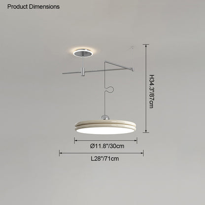 WOMO Disc Offset Pendant Light-WM2251