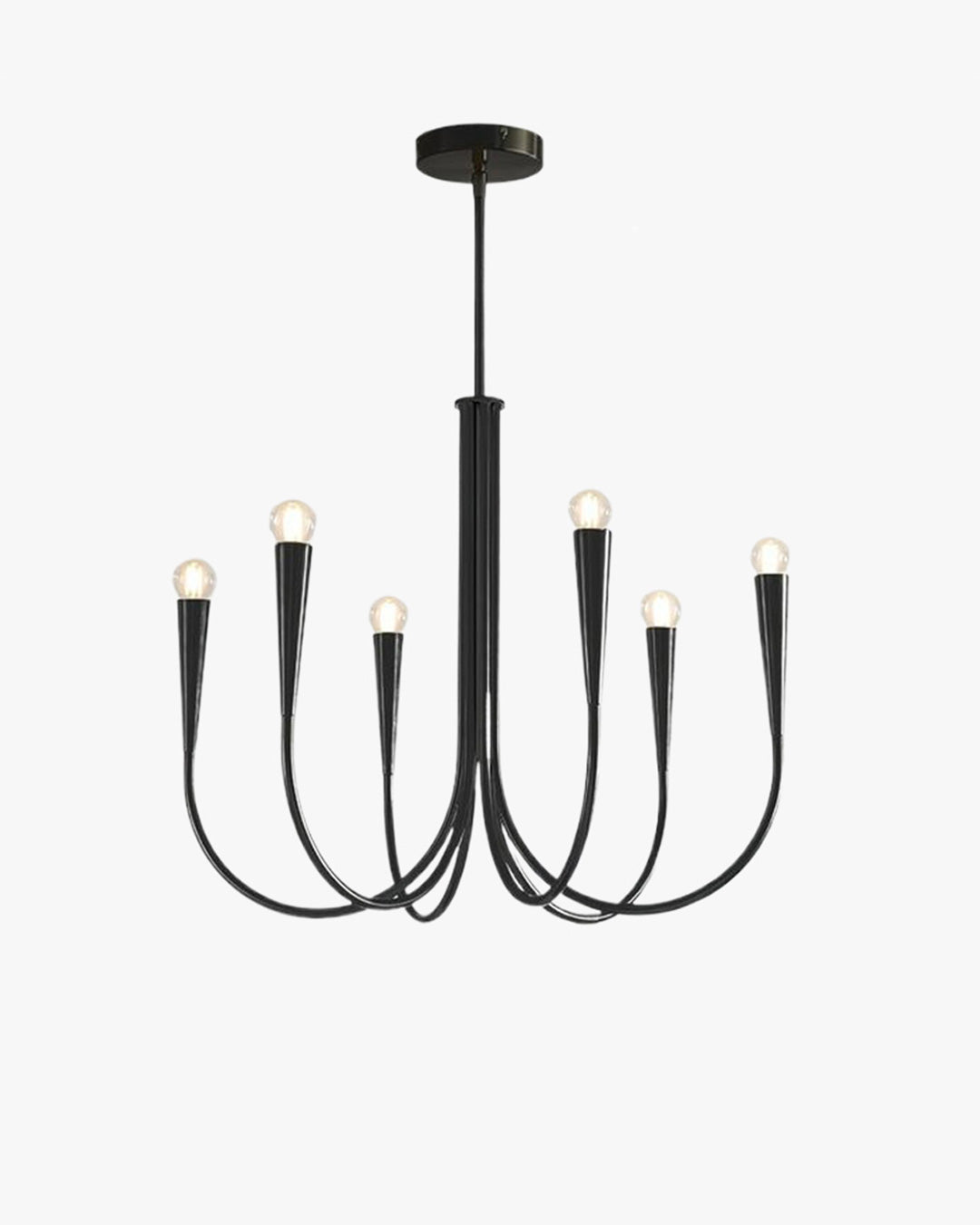 WOMO Swoop Arm Candle Chandelier-WM2508