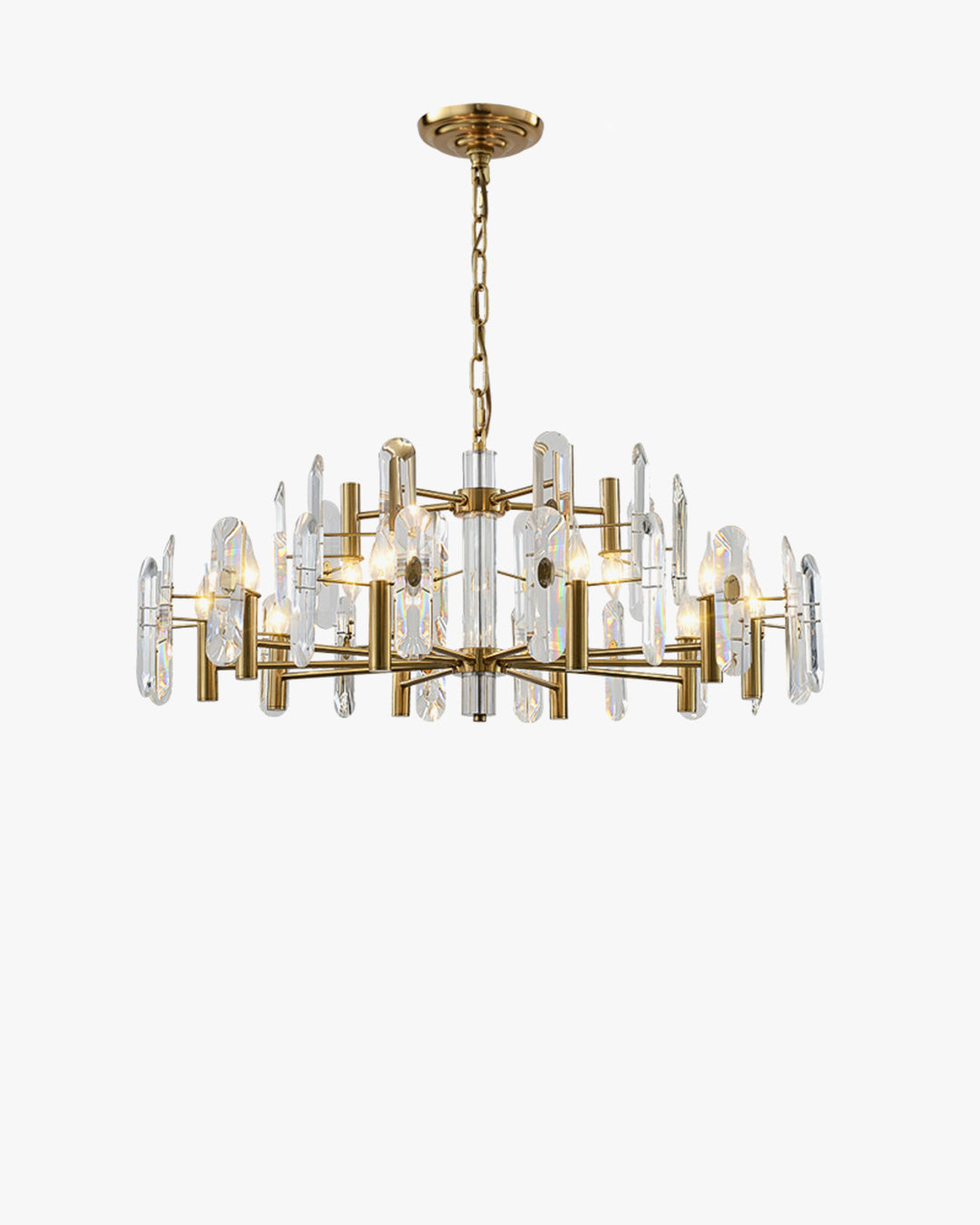 WOMO Gold Candle Crystal Chandelier-WM2518