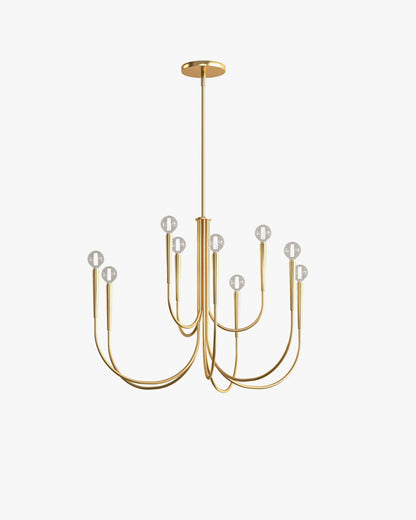 WOMO Swoop Arm Candle Chandelier-WM2508