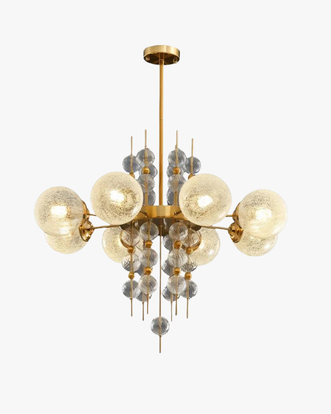 WOMO Textured Glass Bubble Chandelier-WM2769