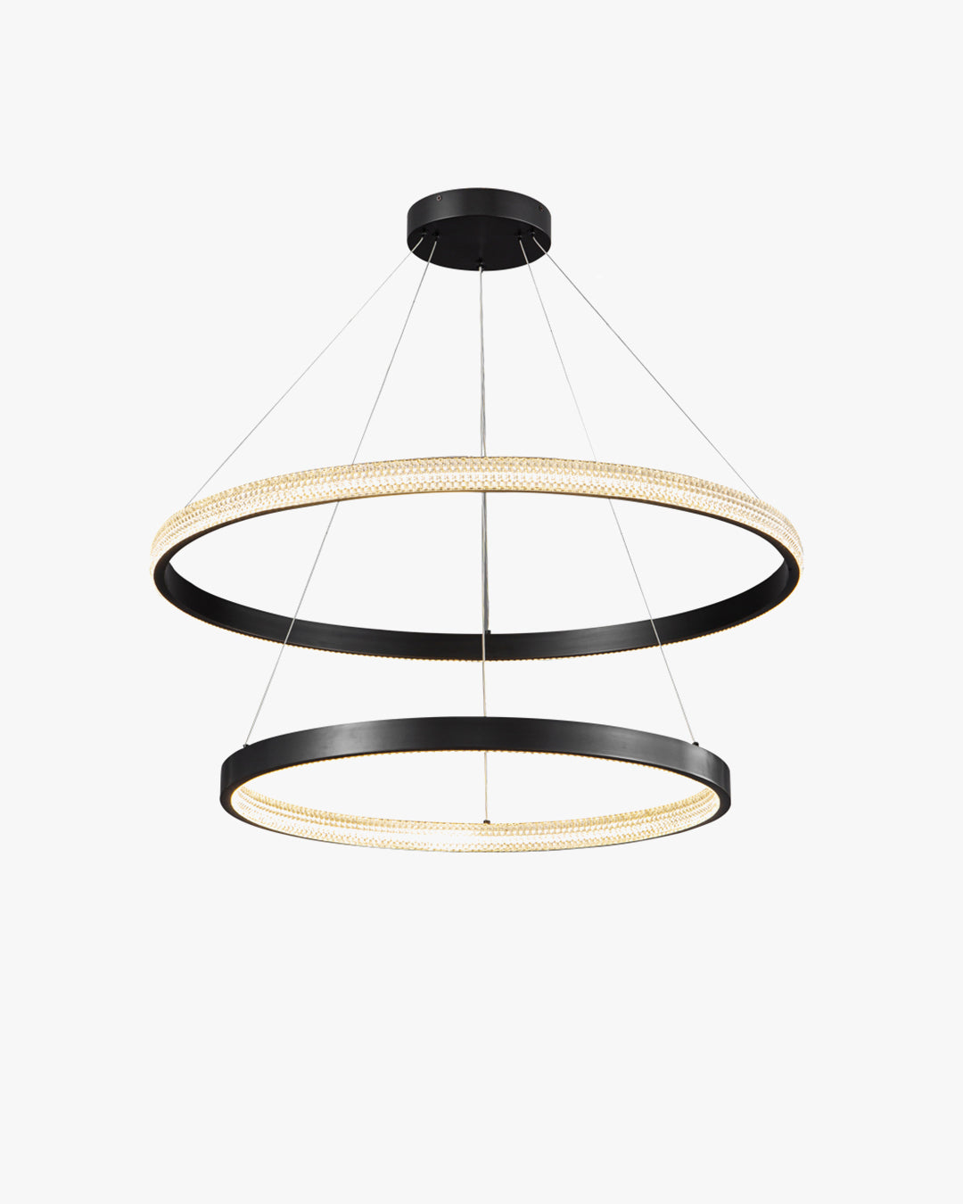 WOMO Tiered Circular Led Brass Chandelier-WM2347