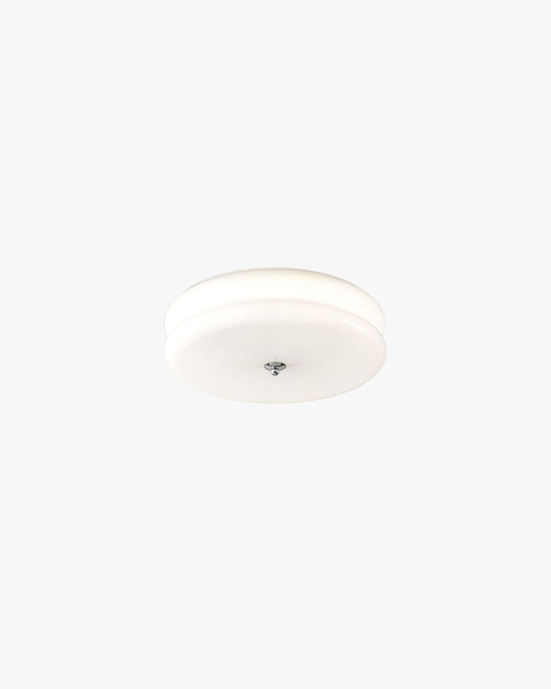 WOMO Round Cream Glass Flush Mount Ceiling Light-WM1132