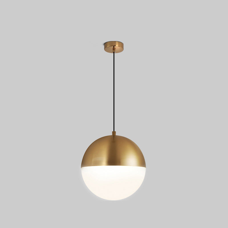 WOMO Prismatic/Milk Glass Globe Pendant Light-WM2065