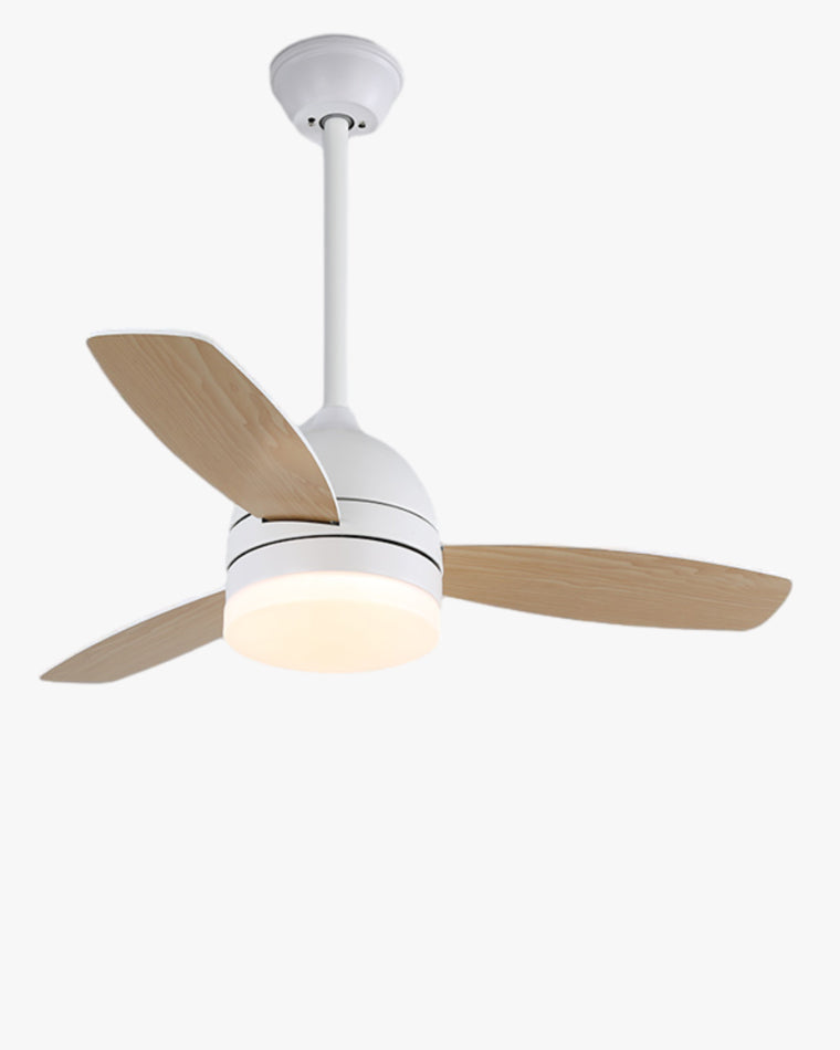 WOMO 3 Wood Blade Ceiling Fan Lamp-WM5001